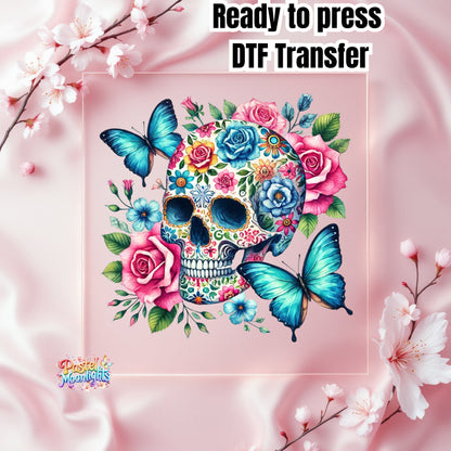 Skull Design 9 DTF Print Ready to Press