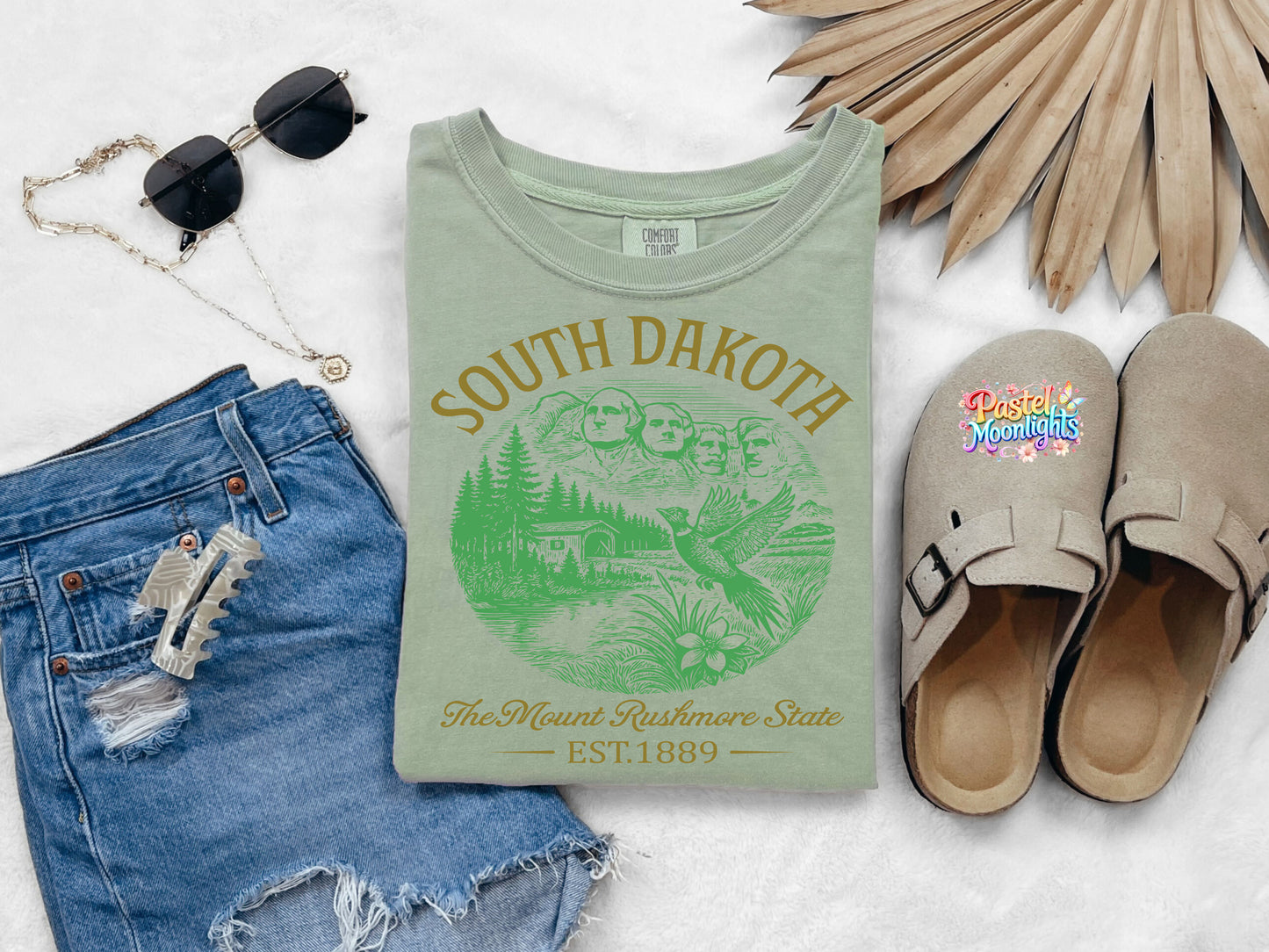 South Dakota The Mount Rushmore State DTF Print Ready to Press