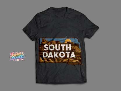 South Dakota The Mount Rushmore State DTF Print Ready to Press