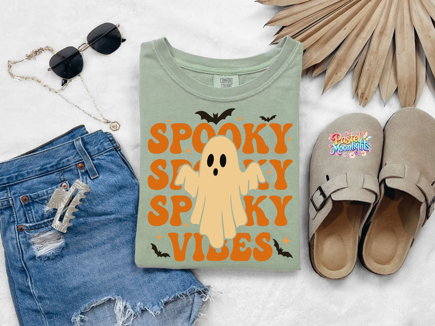 Spooky Spooky Spooky Vibes DTF Print Ready to Press