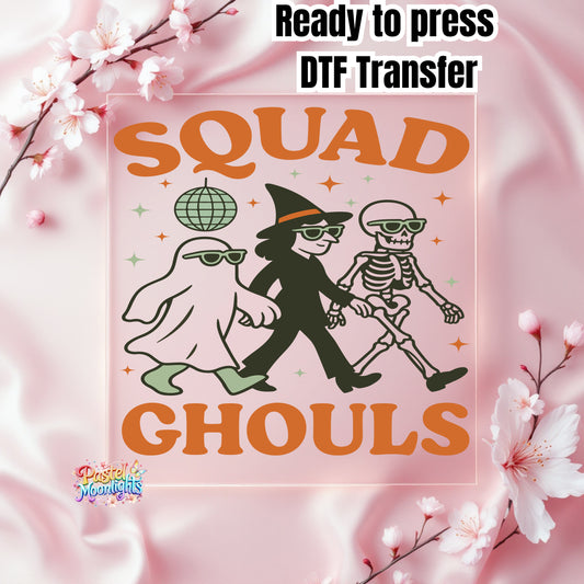 Squad Ghouls 1 DTF Print Ready to Press