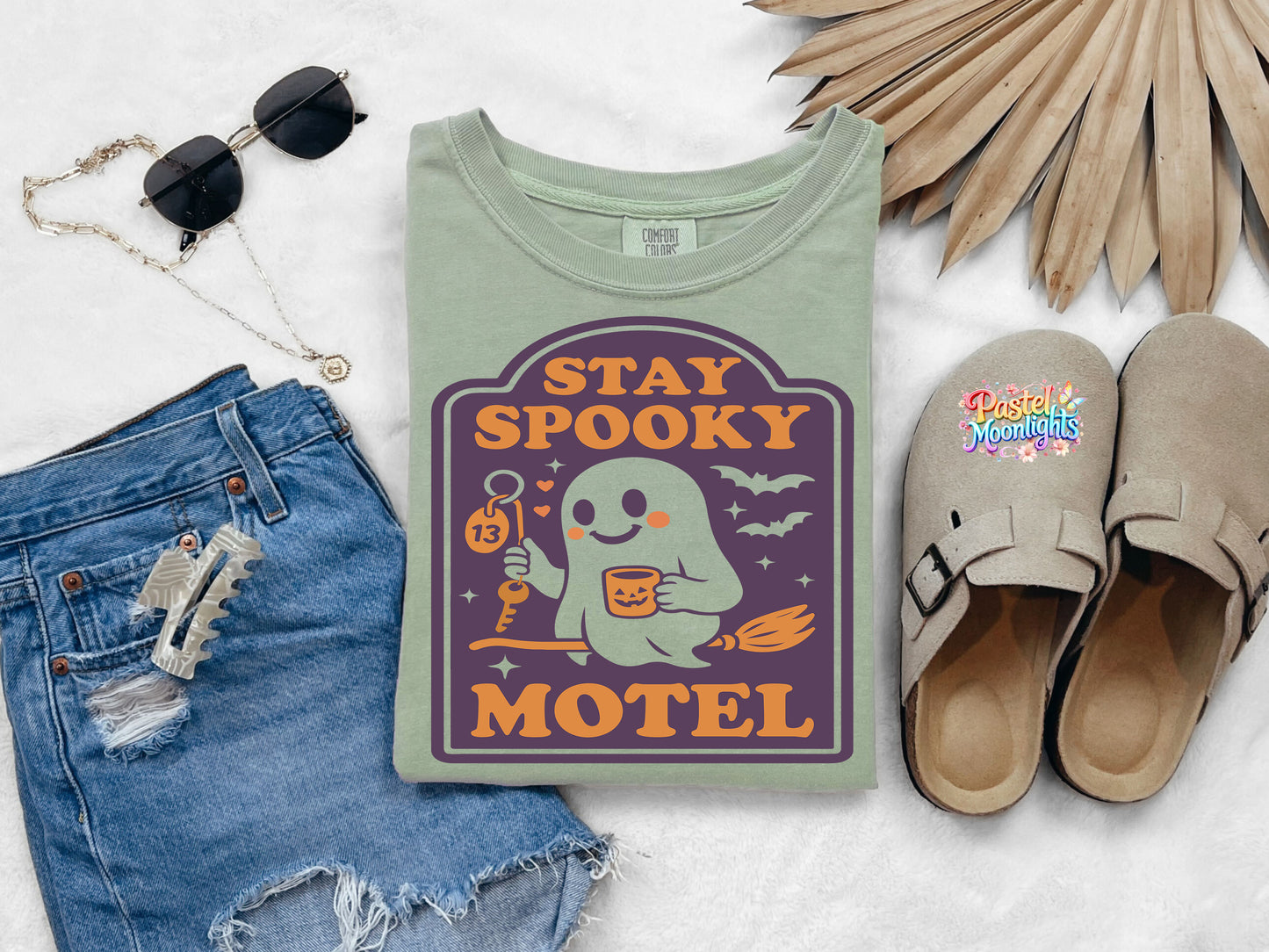 Stay Spooky Motel 1 DTF Print Ready to Press