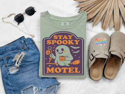 Stay Spooky Motel 1 DTF Print Ready to Press