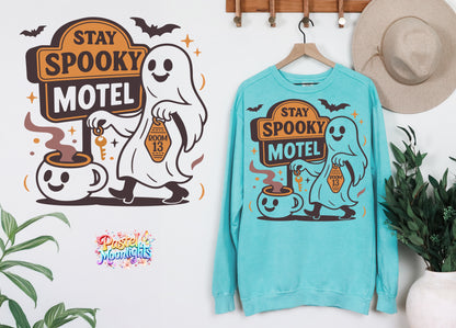 Stay Spooky Motel DTF Print Ready to Press