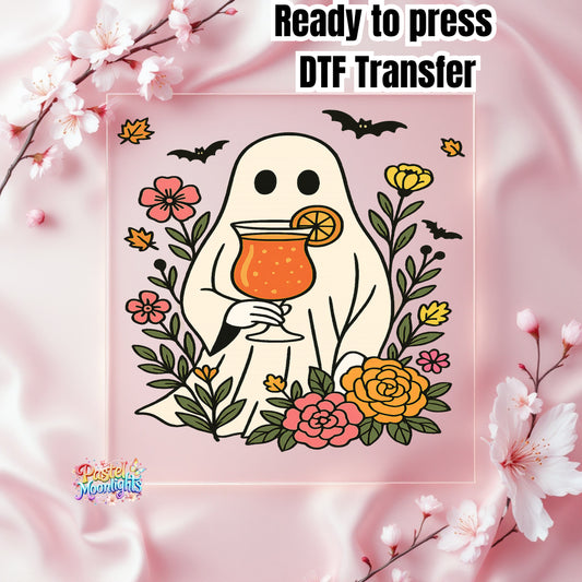 Summer Ghost DTF Print Ready to Press
