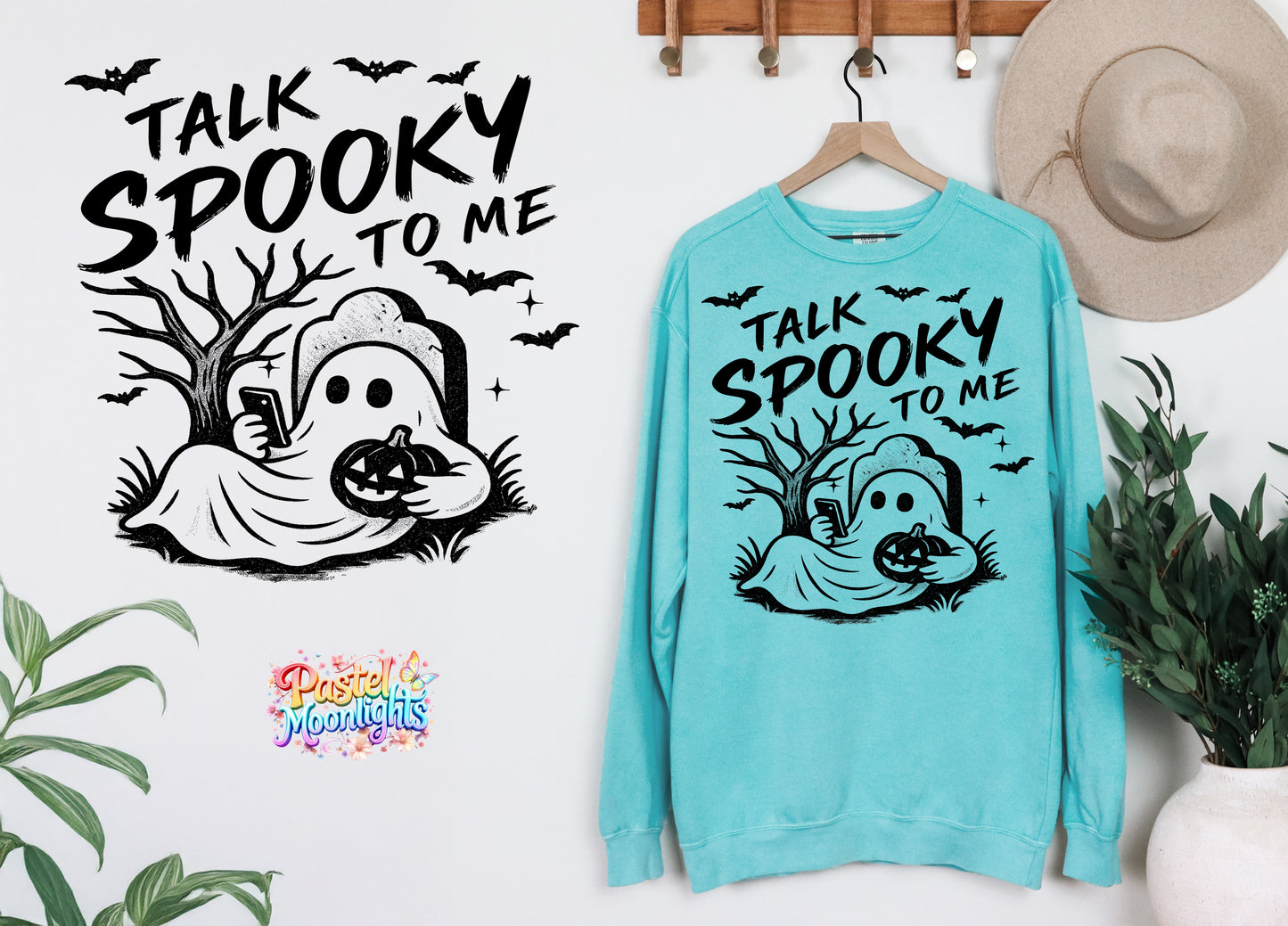 Talk Spooky to me DTF Print Ready to Press