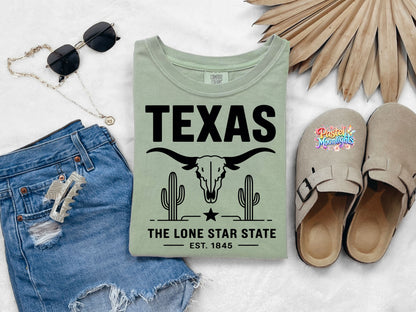 Texas The Lone Star State DTF Print Ready to Press