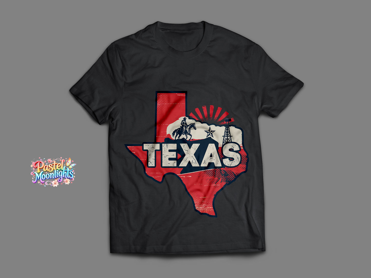 Texas The Lone Star State DTF Print Ready to Press