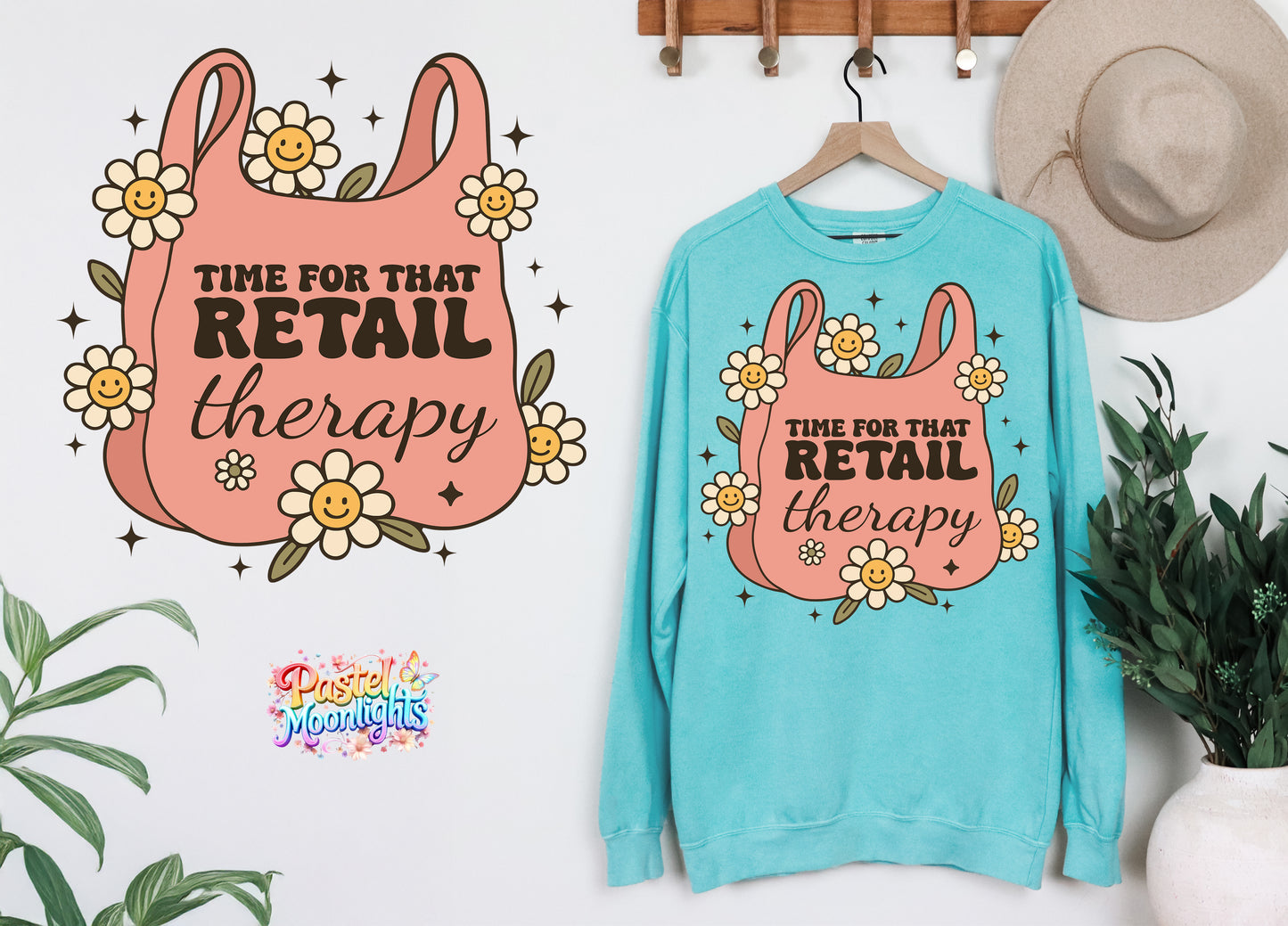 Time for That Retail Therapy DTF Print Ready to Press