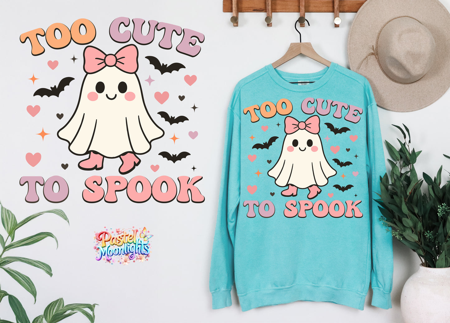Too Cute to Spook DTF Print Ready to Press