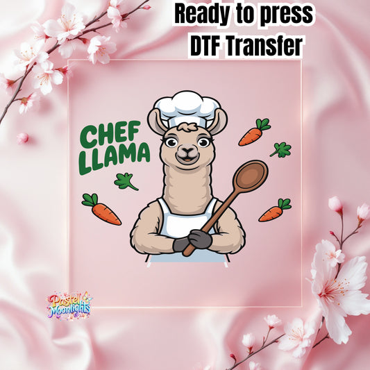 Llama Design 2 DTF Print Ready to Press