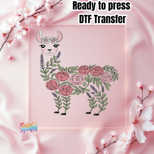 Llama Design 5 DTF Print Ready to Press