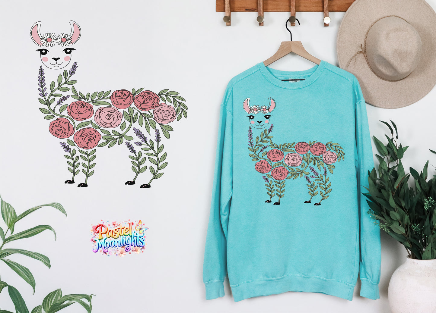 Llama Design 5 DTF Print Ready to Press