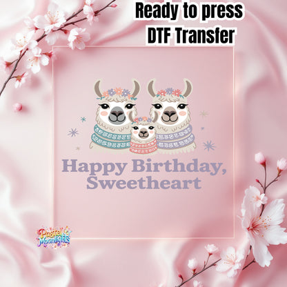 Llama Design 8 DTF Print Ready to Press