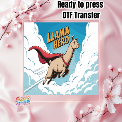 Llama Design 10 DTF Print Ready to Press