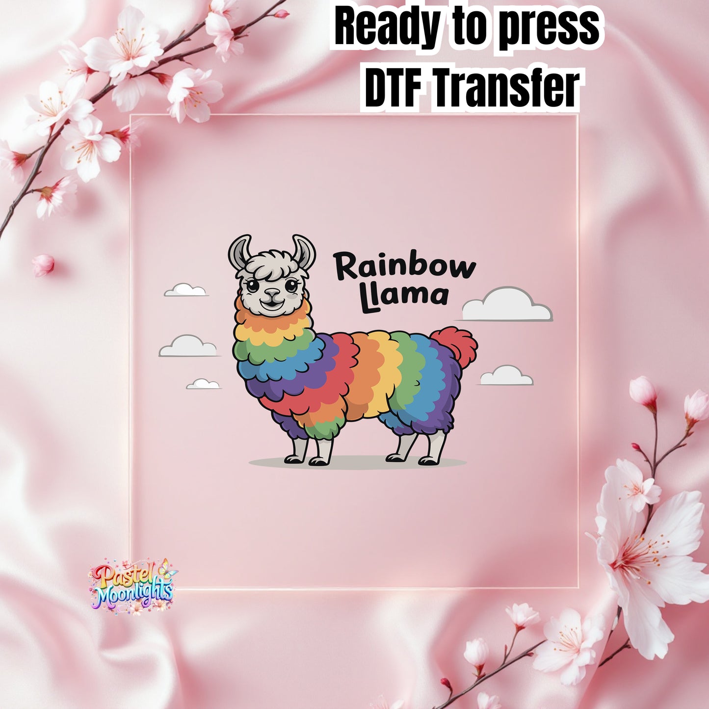 Llama Design 12 DTF Print Ready to Press