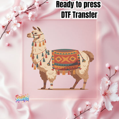 Llama Design 13 DTF Print Ready to Press