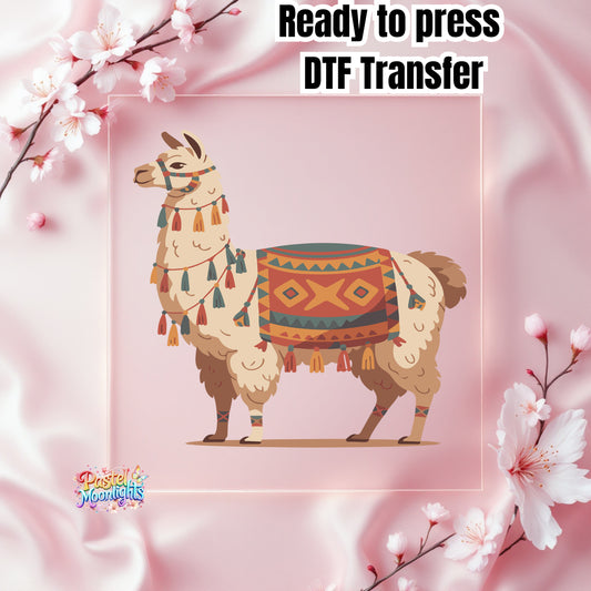 Llama Design 13 DTF Print Ready to Press
