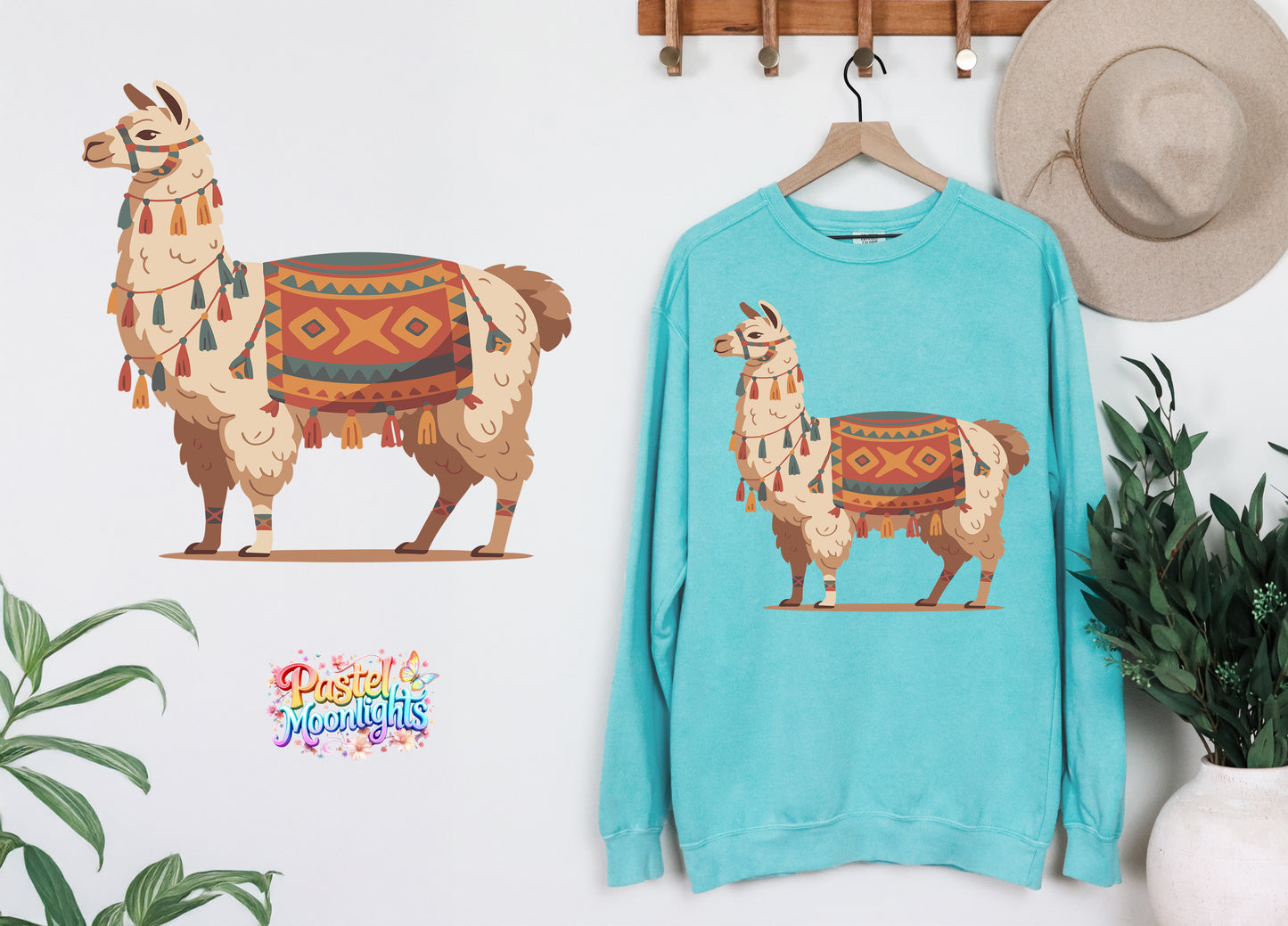 Llama Design 13 DTF Print Ready to Press