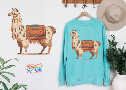 Llama Design 13 DTF Print Ready to Press