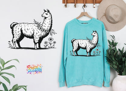 Llama Design 18 DTF Print Ready to Press