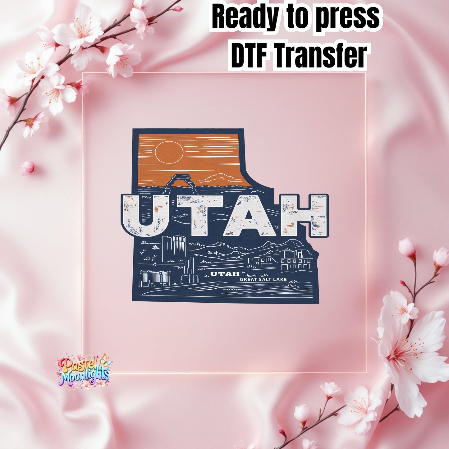Utah The Beehive State DTF Print Ready to Press