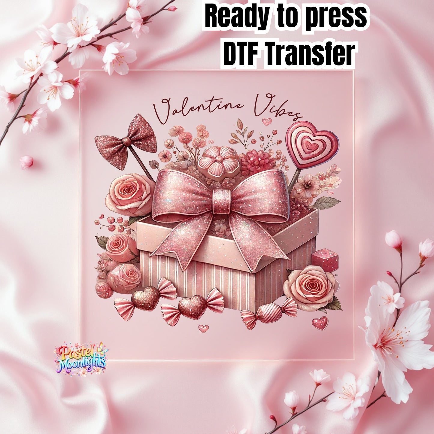 Valentine Vibes DTF Print Ready to Press