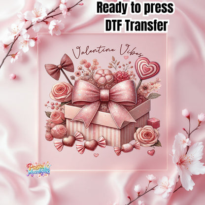 Valentine Vibes DTF Print Ready to Press