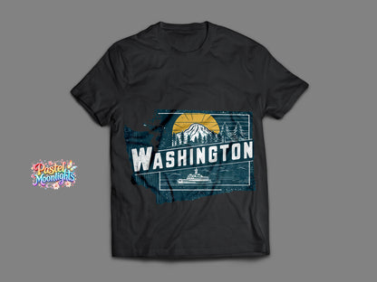 Washington The Evergreen State DTF Print Ready to Press