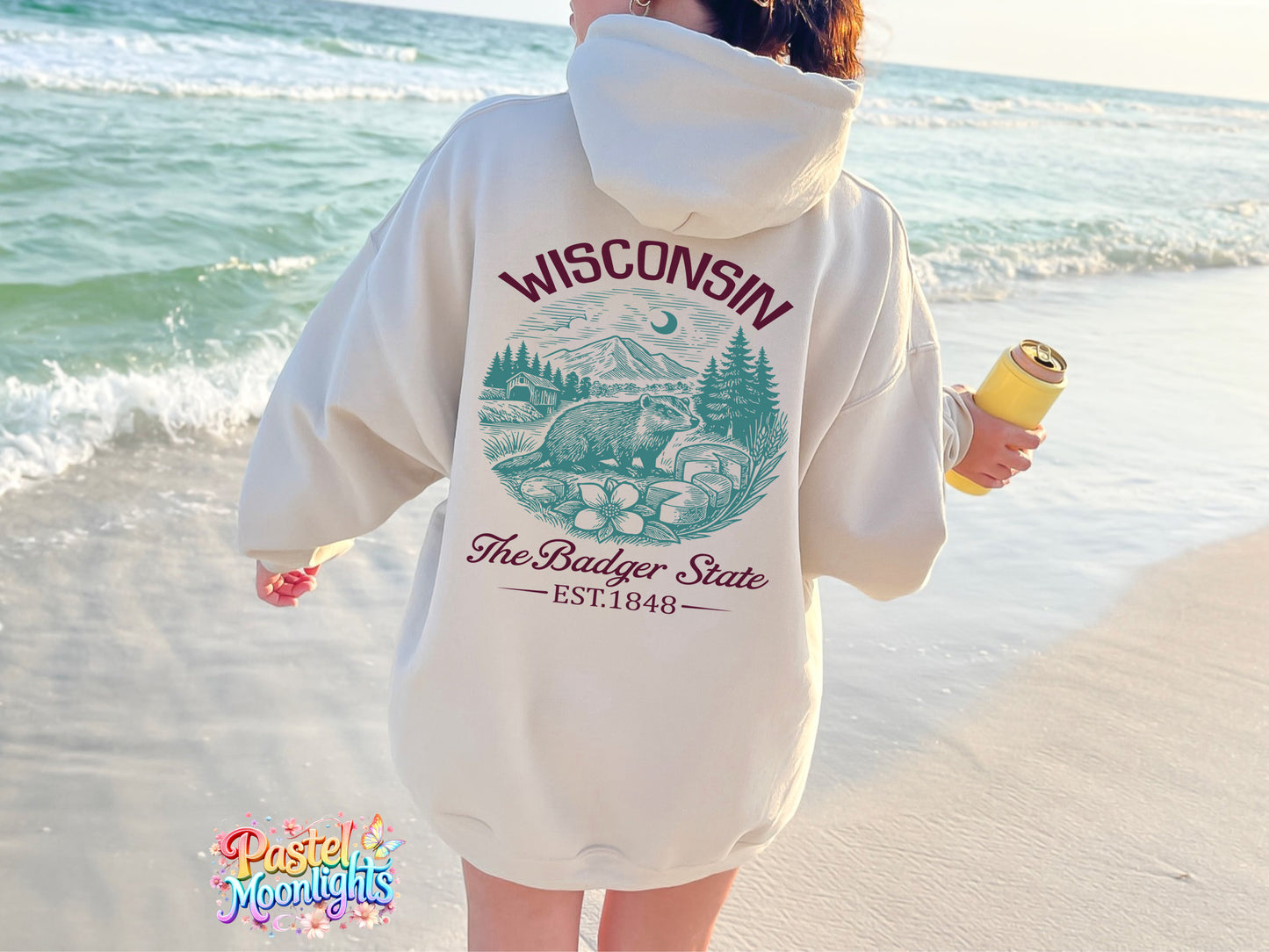 Wisconsin The Badger State DTF Print Ready to Press