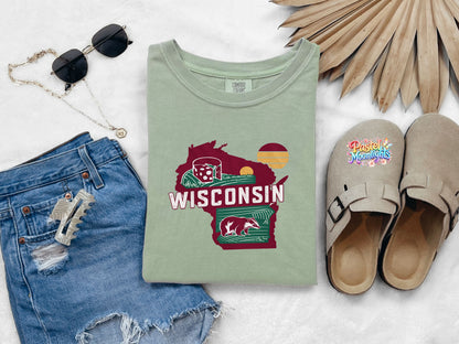 Wisconsin The Badger State DTF Print Ready to Press