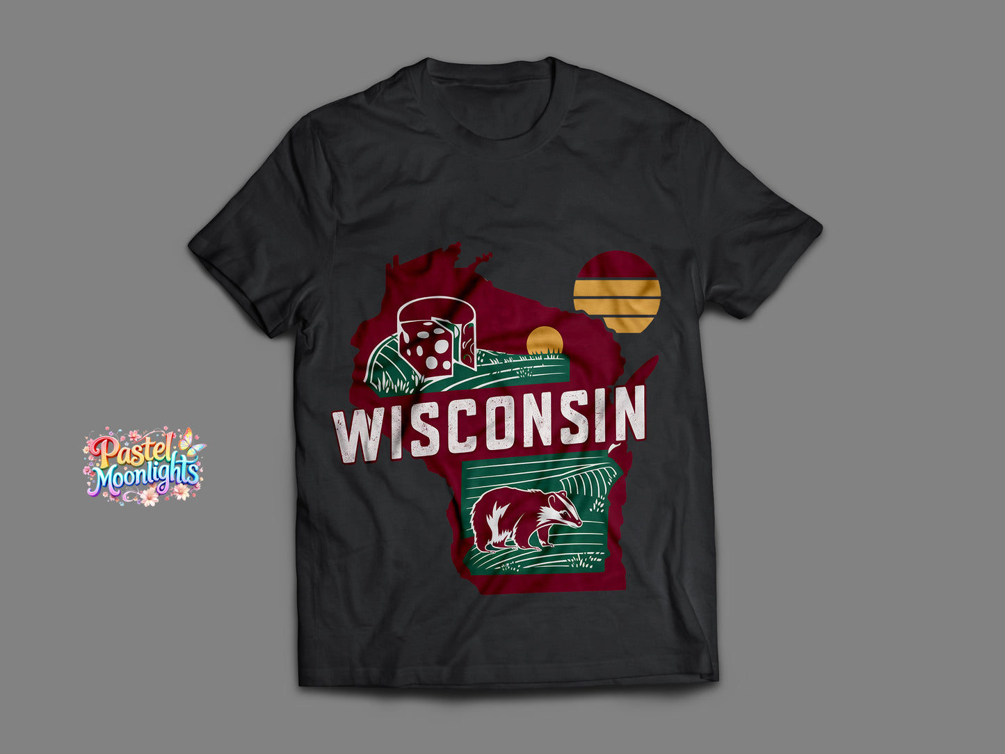 Wisconsin The Badger State DTF Print Ready to Press