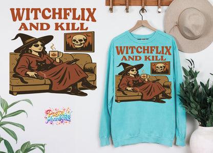 Witchflix and kill DTF Print Ready to Press