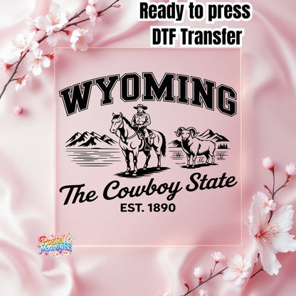Wyoming The Equality State DTF Print Ready to Press