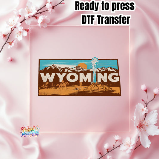 Wyoming The Equality State DTF Print Ready to Press