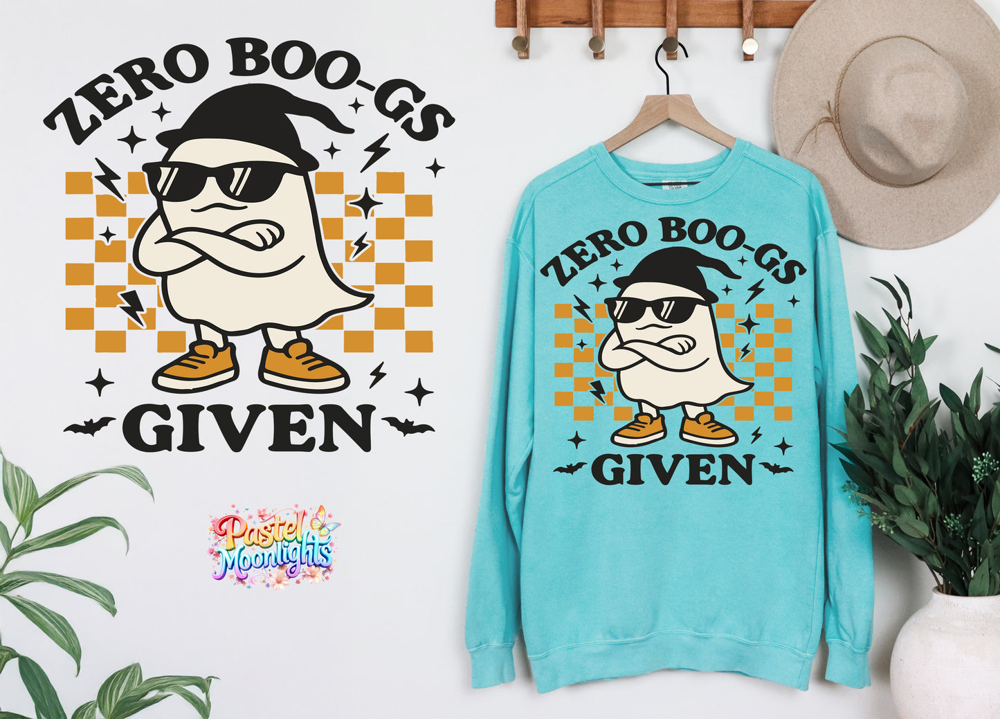 ZERO BOO-Gs GIVEN DTF Print Ready to Press