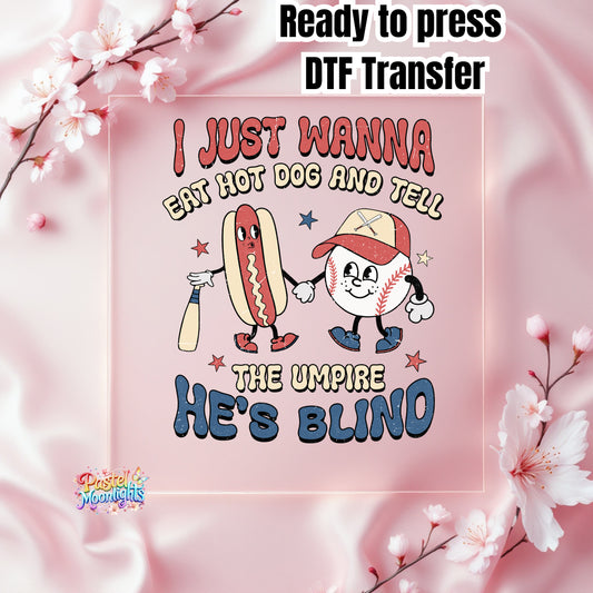 Baseball Design 12 DTF Print Ready to Press