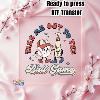 Baseball Design 1 DTF Print Ready to Press