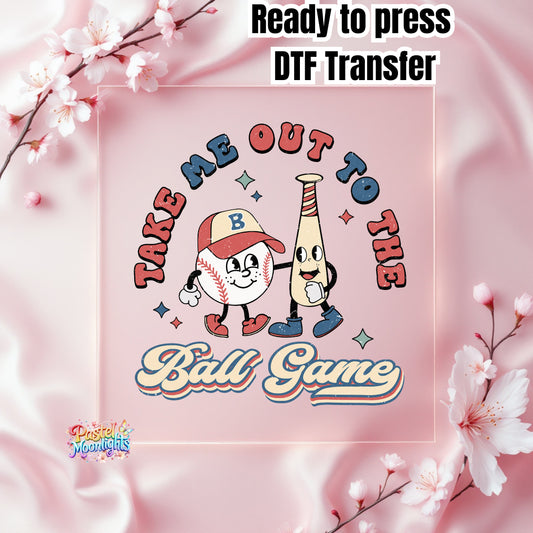 Baseball Design 1 DTF Print Ready to Press