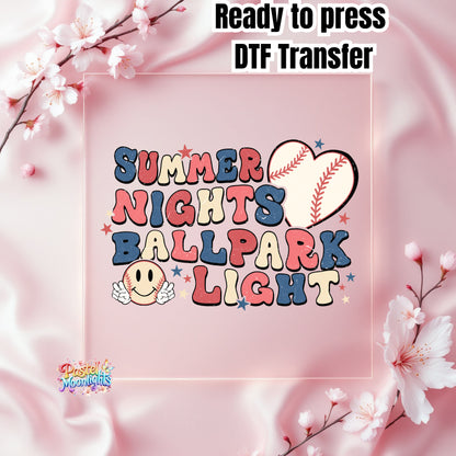 Baseball Design 3 DTF Print Ready to Press