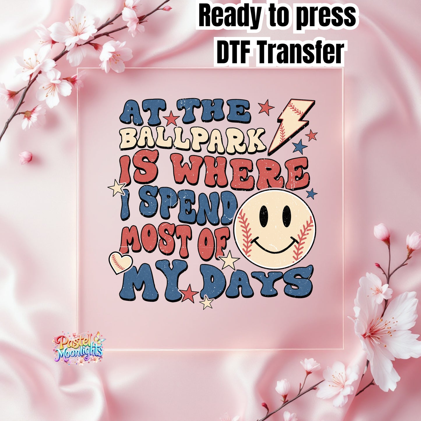 Baseball Design 9 DTF Print Ready to Press