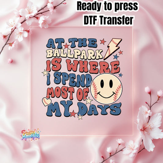 Baseball Design 9 DTF Print Ready to Press