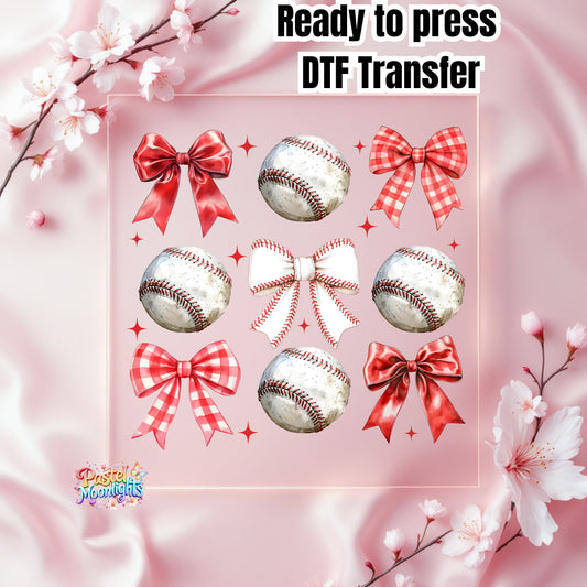 Baseball coquette DTF Print Ready to Press