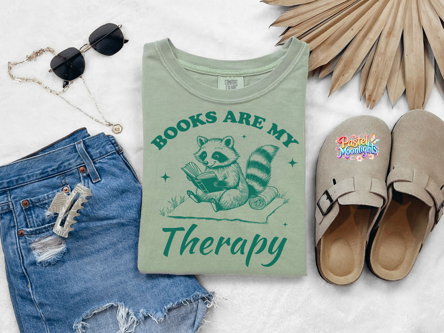 Books are my therapy DTF Print Ready to Press