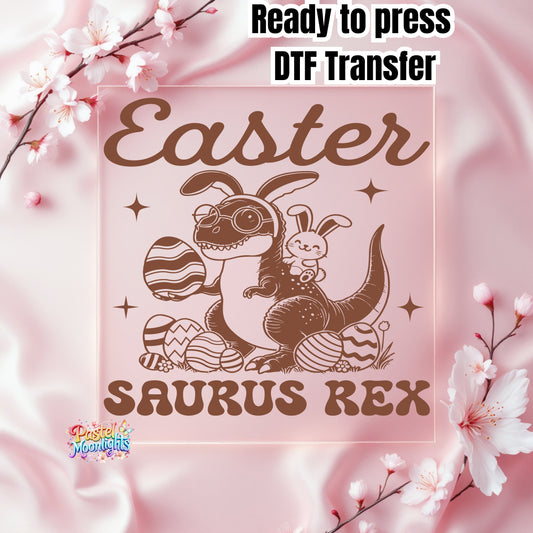 Easter saurus rex DTF Print Ready to Press