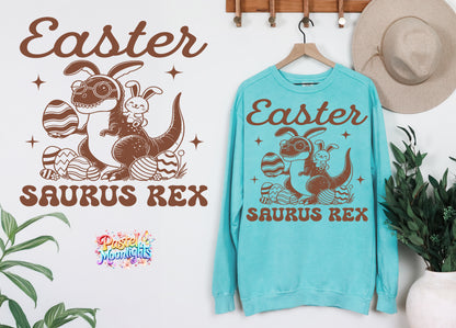 Easter saurus rex DTF Print Ready to Press