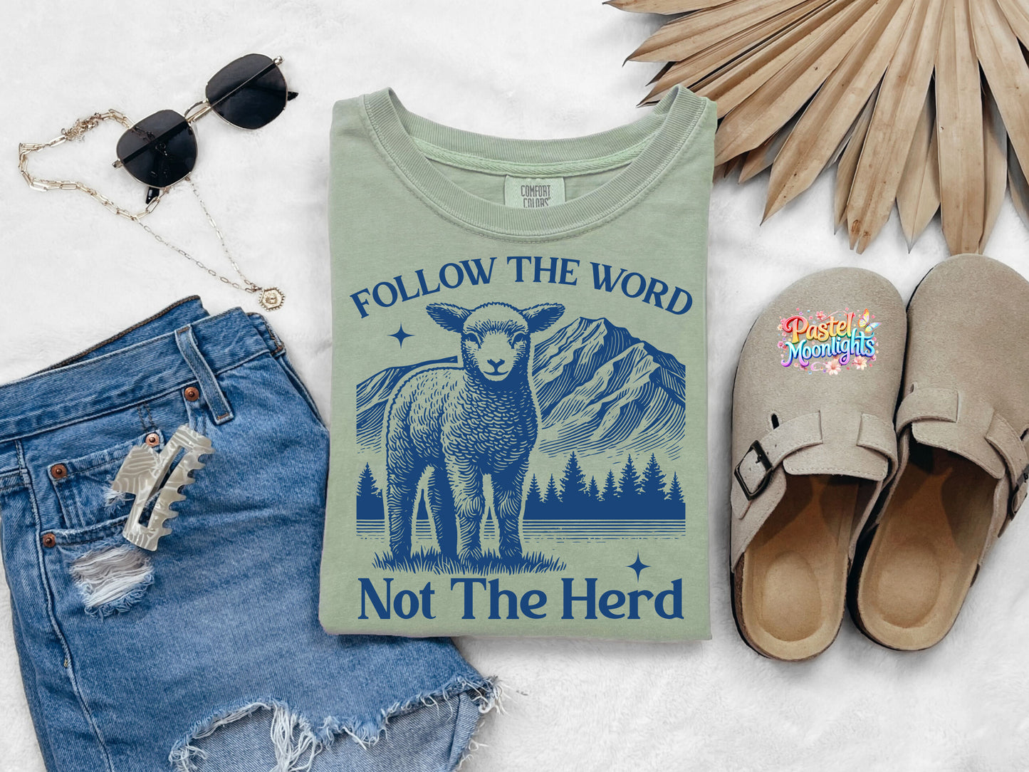 Follow the word not the herd Design 1 DTF Print Ready to Press
