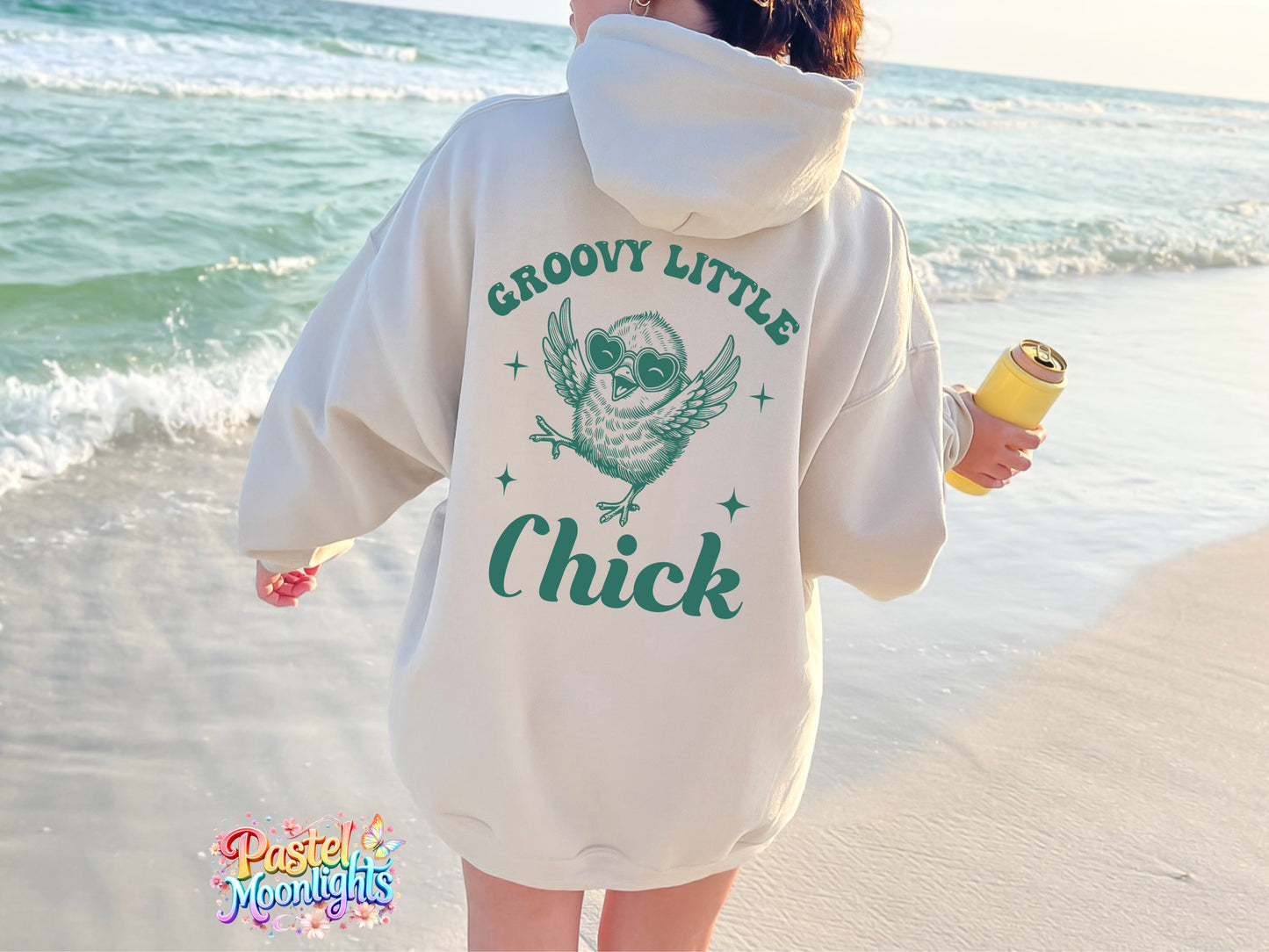 Groovy little chick DTF Print Ready to Press