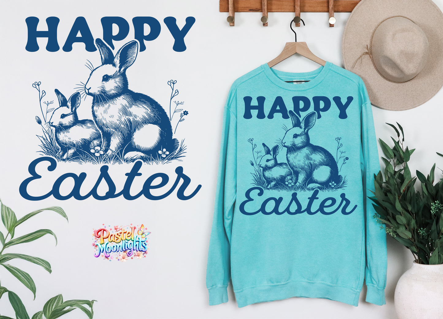Happy easter DTF Print Ready to Press