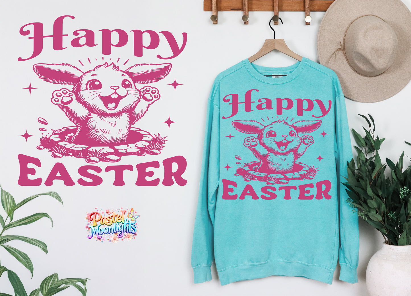 Happy easter DTF Print Ready to Press